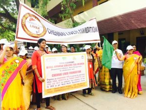 World Hepatitis Day celebrations at Anna Adarsh college organized by Chennai liver foundation 