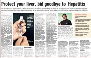 Article about world hepatitis day 