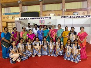 Diabetic Screening Camp conducted by chennai liver foundation at SBOA School 